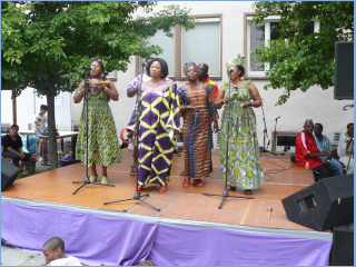 Our Singing Band at the International Pentecostal Festival.